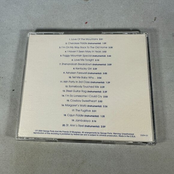 George Portz And His Friends Of Bluegrass CD National Open Fiddle Champion Album - Picture 2 of 3